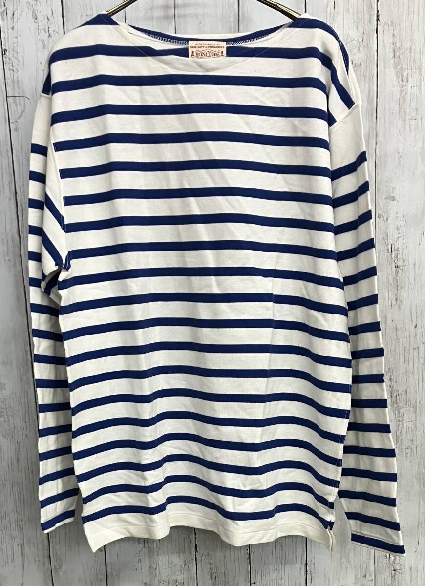 BONCOURA 長袖Tシャツ ボンクラ ボーダー 072-968-7073 コットン size38