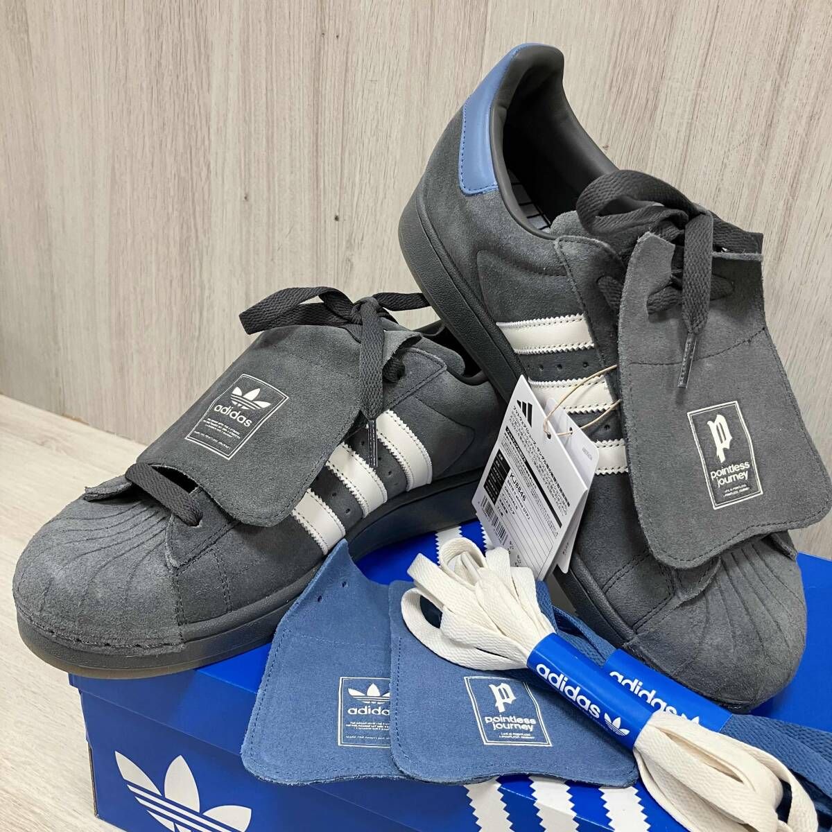 adidas/スニーカー/KJ8846/atmos×Daiki Tsunetaトリプルコラボ アディダス スーパースター2 常田大希 アトモス 28cm ※タグ付き