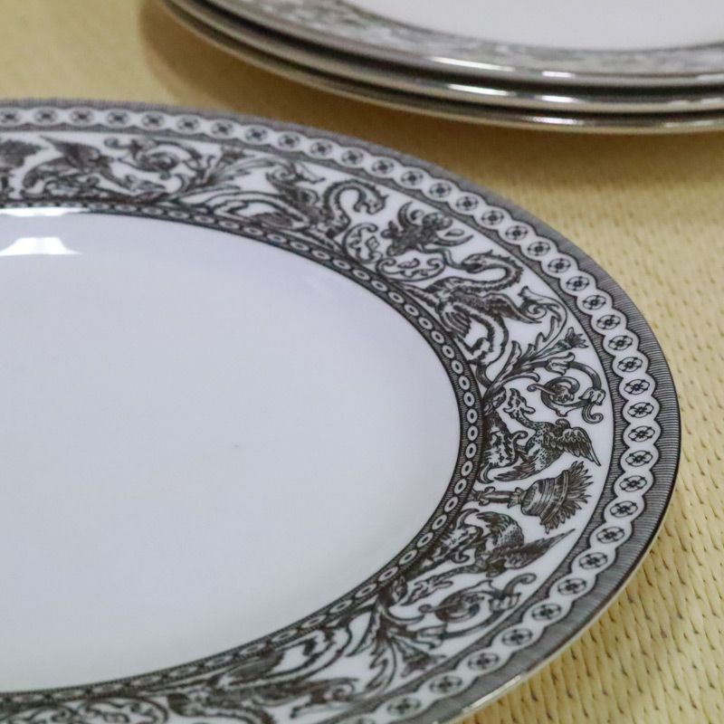 中古 ディナープレート 4枚セット WEDGWOOD ウェッジウッド フロン