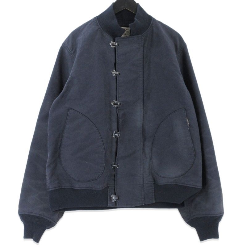 New Manual × BUZZ RICKSONS ニューマニュアル デッキジャケット #30 DECK HOOK JACKET BR15585NM バズリクソンズ ネイビー 46 99000951