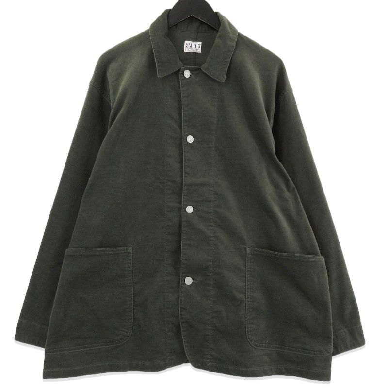 美品 SMITH'S × BAYFLOW スミス ベイフロー 別注 ベロアジャケット BM2509MN92 カバーオール カーキ M 71015773