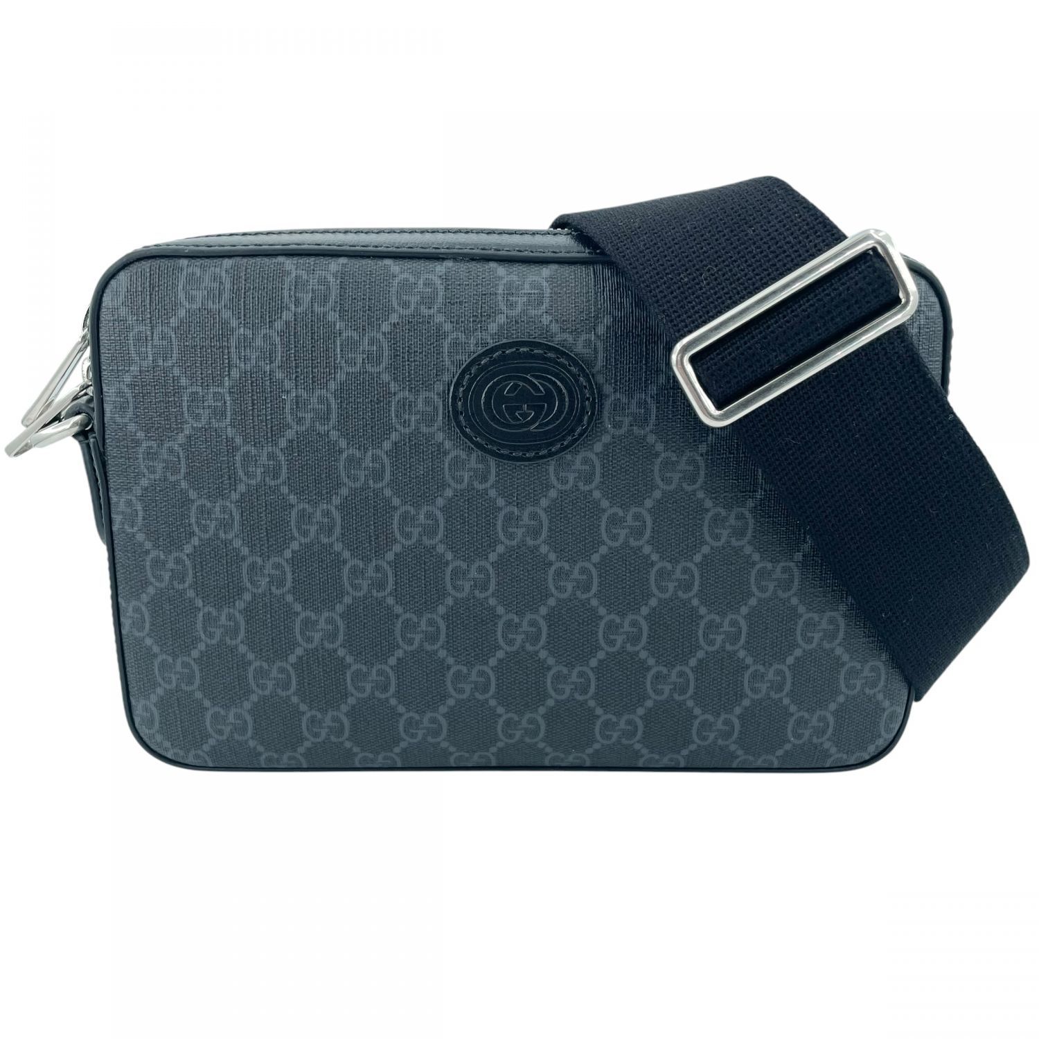 中古】 GUCCI グッチ 703468 GGシュプリーム クロスボディバッグ