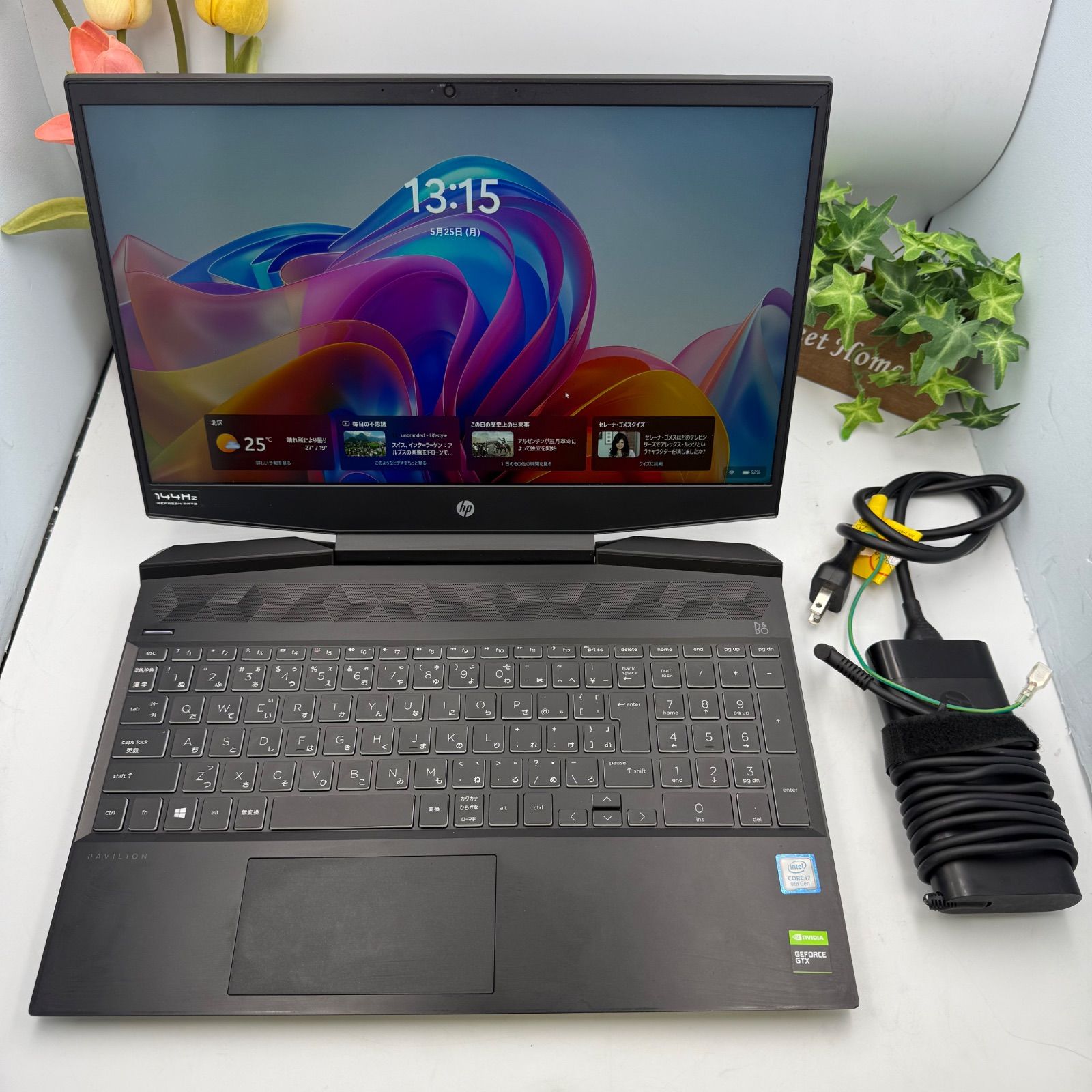 【高性能】HP Pavilion Gaming Laptop 15-DK0015TX 15.6インチ Ci7/16GB/SSD 256GB+HDD 1000GB GeForce GTX 1650