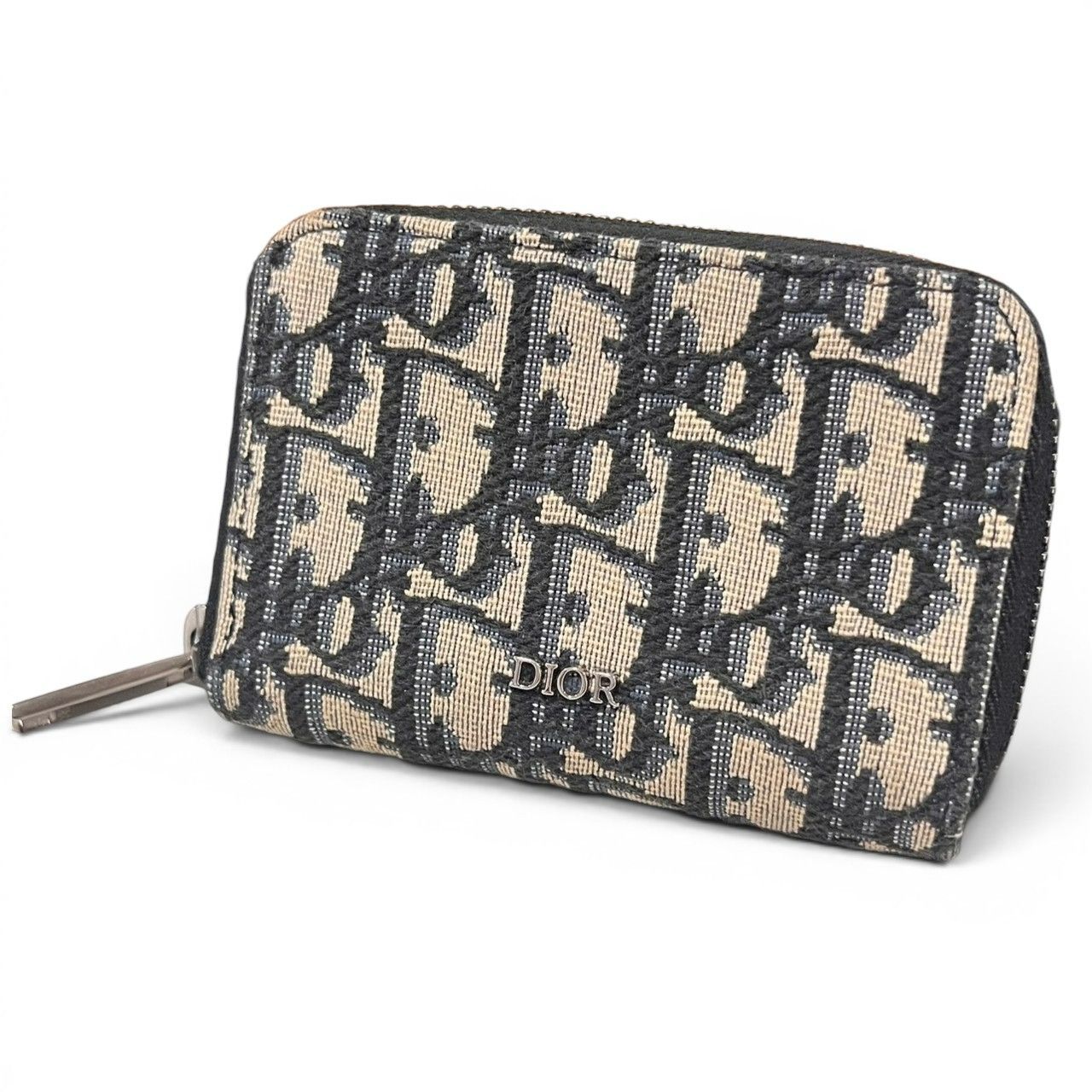 美品★クリスチャンディオール/Christian Dior オブリーク ジップ コイン コインケース カードケース 財布