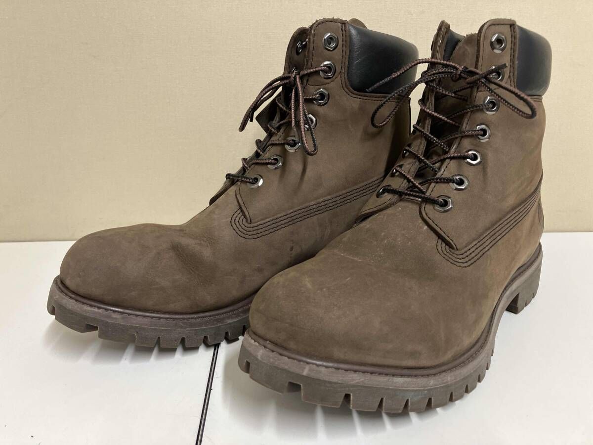 Timberland ティンバーランド 6インチプレミアムブーツ A8659 プリマロフト US9 27cm ヌバック ブラウン