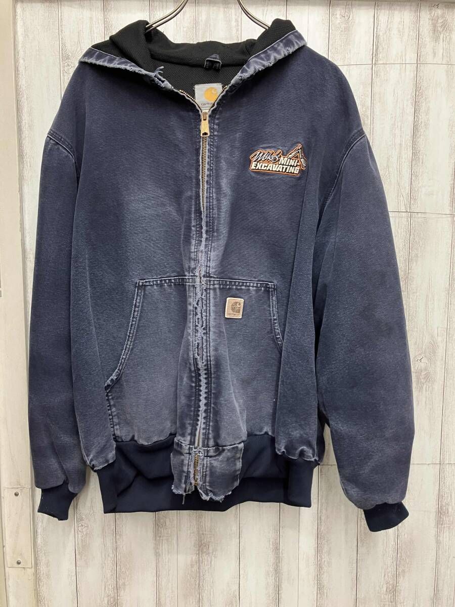 Carhartt ブルゾンj25 mdt ダックアクティブジャケットネイビー