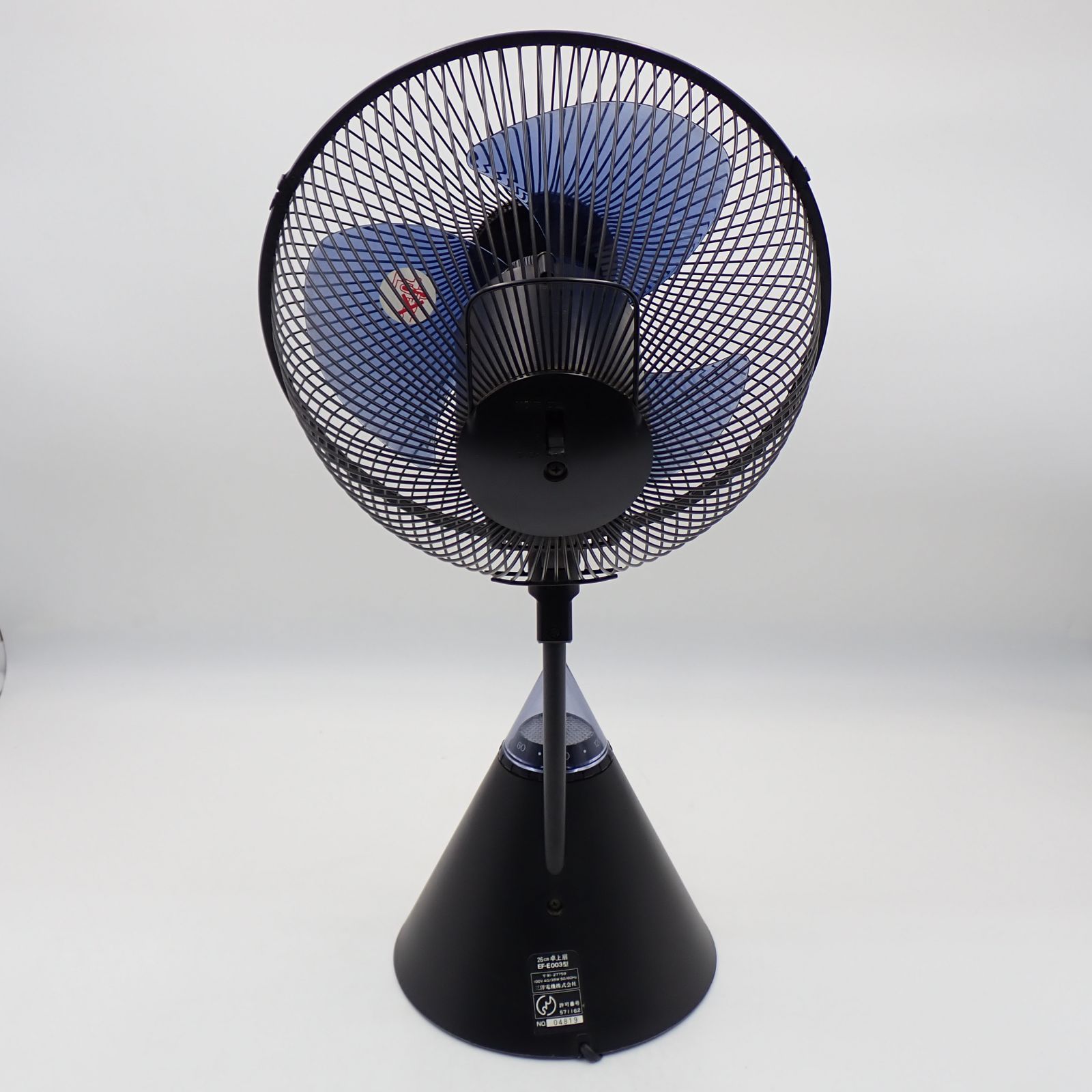 SANYO サンヨー who 26cm 卓上扇 EF-E003型 ブラック 高さ約54cm 動作