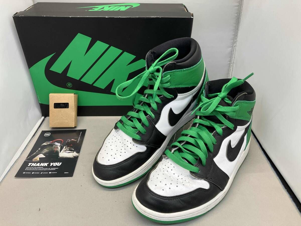 NIKE AIR JORDAN 1RETRO HIGH OG ナイキ エア ジョーダン 1 レトロ HIGH OGスニーカー DZ5485-031 28cm ブラック グリーン ホワイト