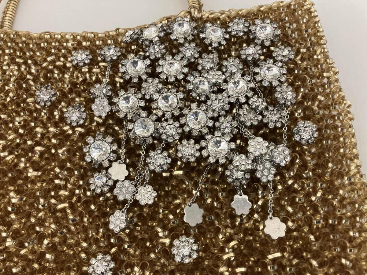 M*i様 アンテプリマ ビジューワイヤーバッグ ゴールド 美品 ANTEPRIMA アンテプリマ ワイヤーバッグ GOLD ゴールド ビジュー 花 華
