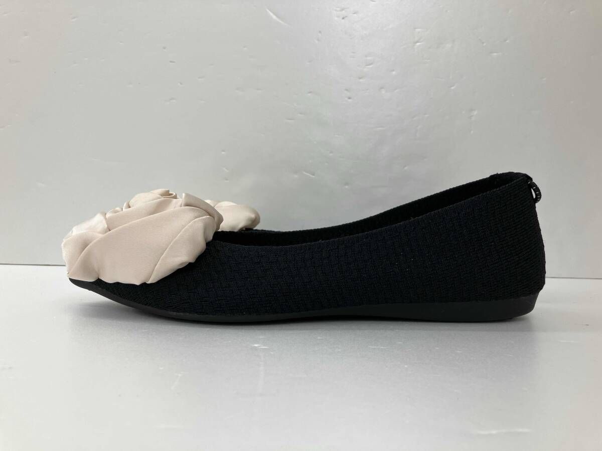 Offen × Bibiy オッフェン ビビィ ローズモチーフ フラットシューズ