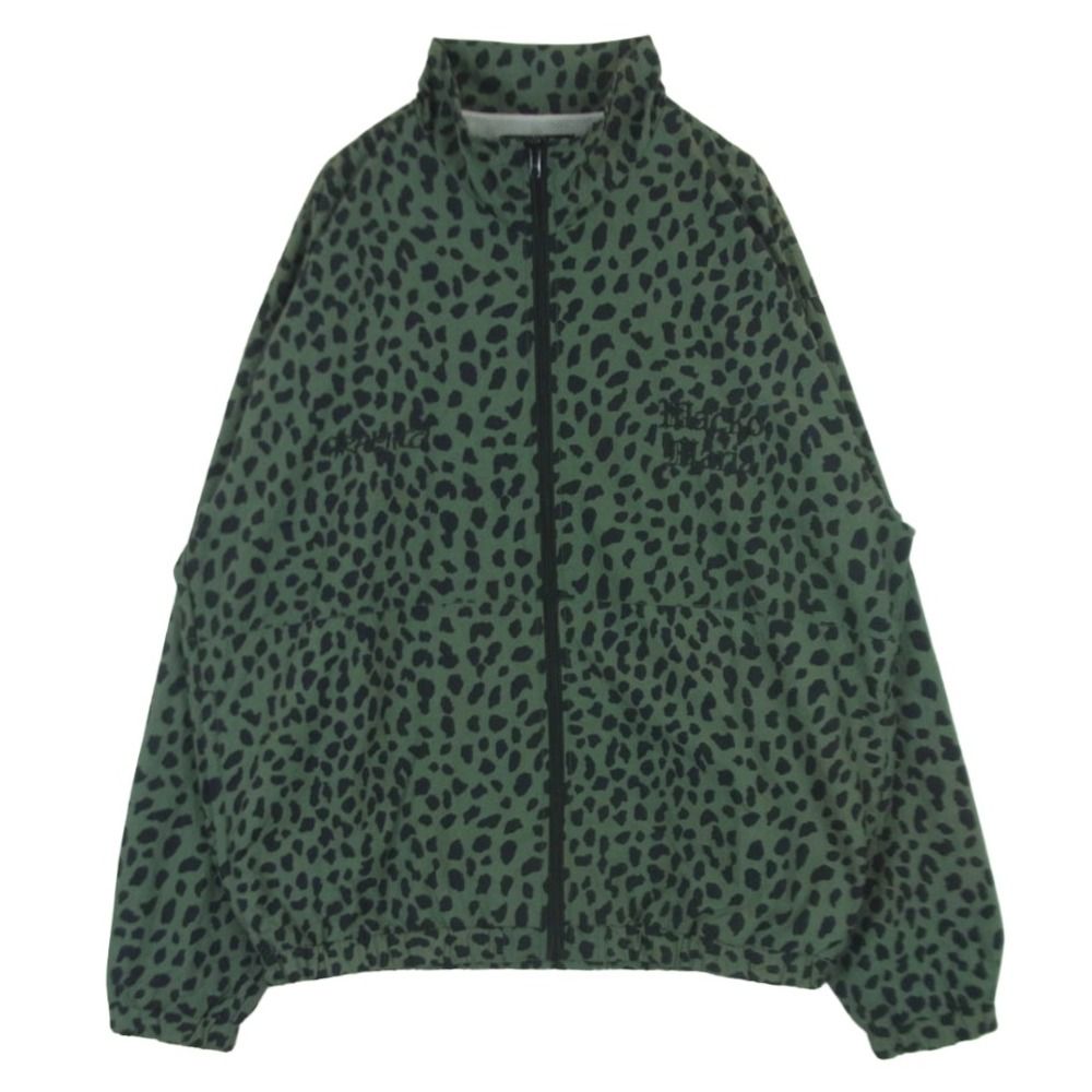 WACKO MARIA ワコマリア 23SS GRAMICCI-WM-TJ01 GRAMICCI グラミチ LEOPARD TRACK JACKET レオパード トラック ジャケット ブラック系 グレイッシュグリーン系 L【中古】