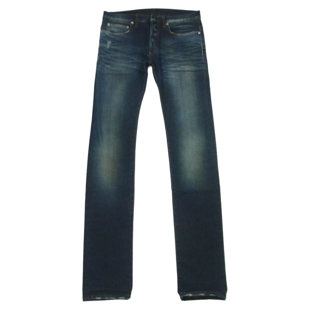 DIOR HOMME ディオールオム 10AW 0H31J1081600 クリス期 アンダーマイト ボタンフライ ストレッチ スキニー デニム パンツ インディゴブルー系 29【中古】