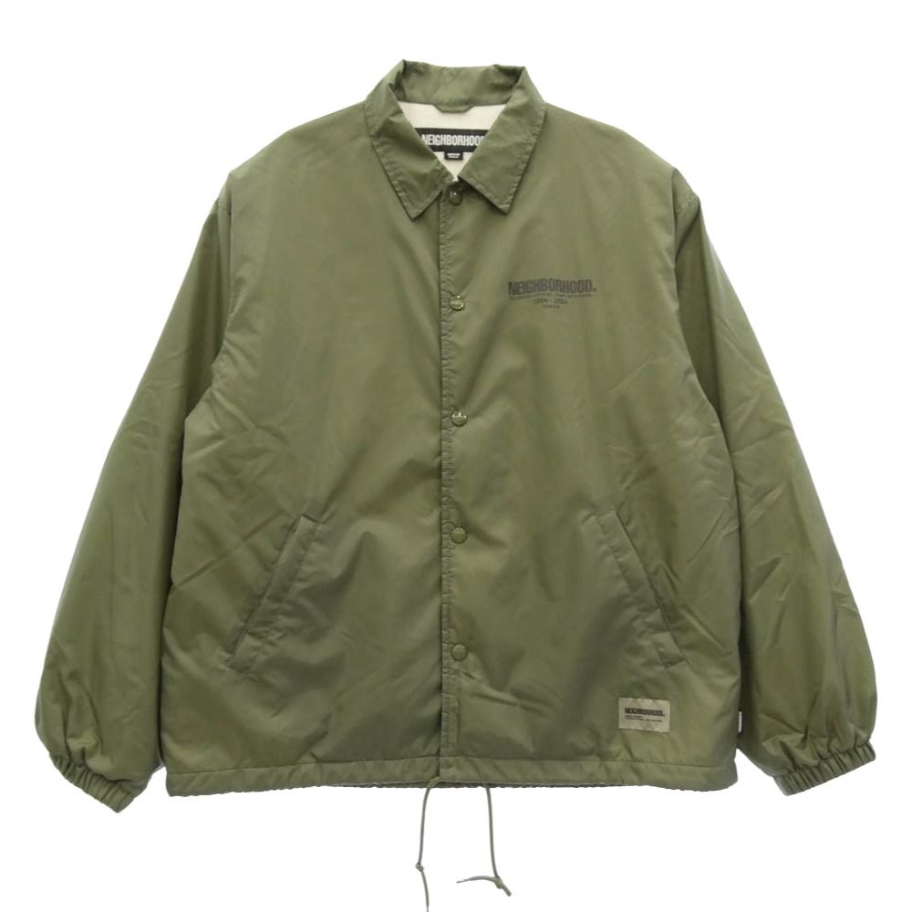 NEIGHBORHOOD ネイバーフッド 24SS 241TSNH-JKM01 WINDBREAKER JACKET-1 ウィンドブレーカー コーチ ジャケット カーキ系 M【中古】