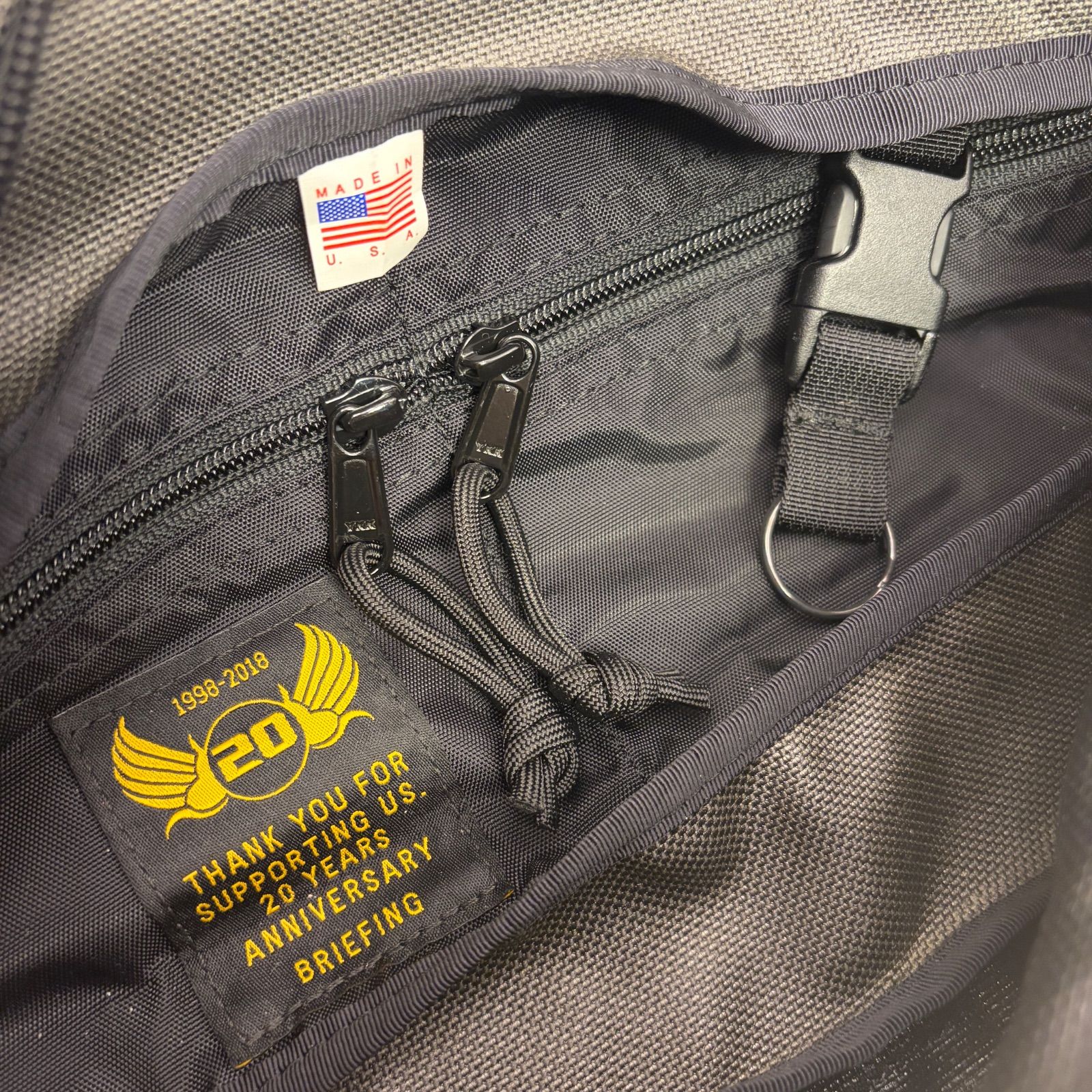 ☘️ ✨BRIEFING ボディバッグ USA製 ブラック 人気モデル Navy box 1 