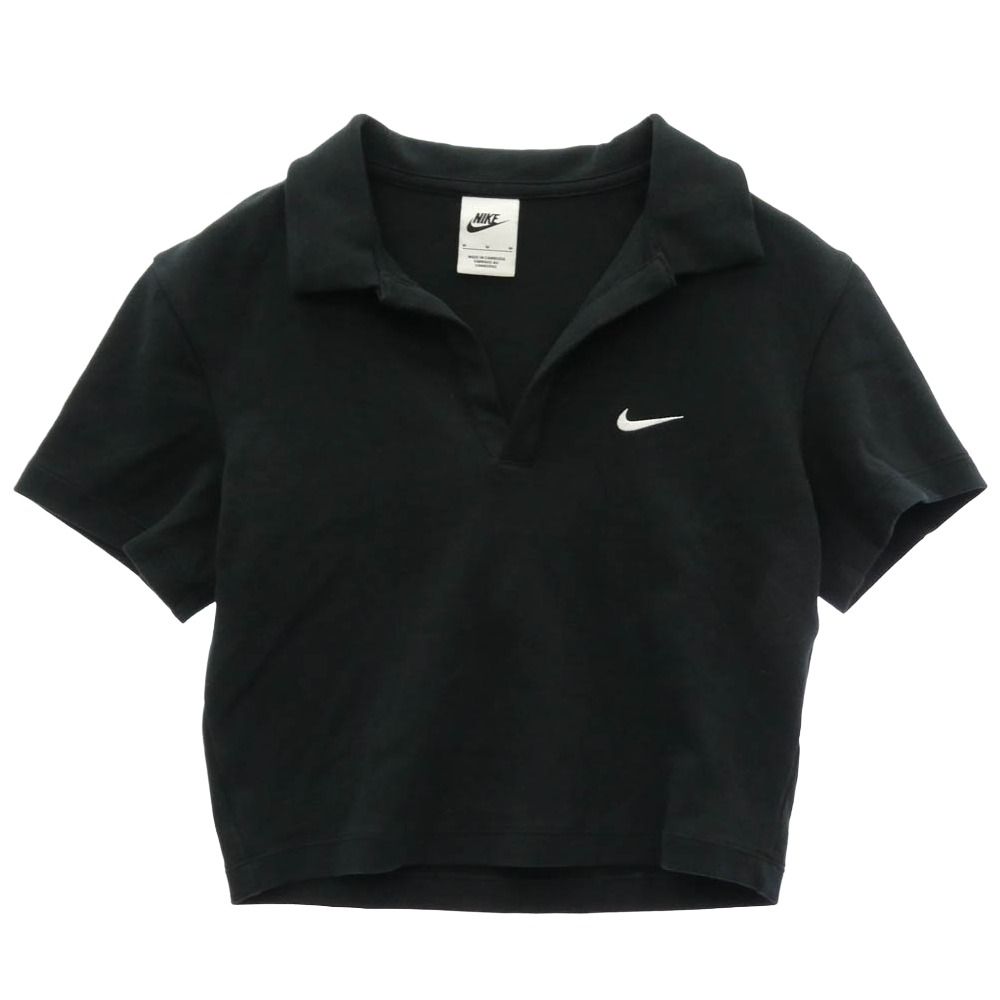 NIKE ナイキ DV7885-010 W ESS SS POLO CRP ウィメンズ エッセンシャル 半袖 ポロシャツ ブラック系 M【中古】
