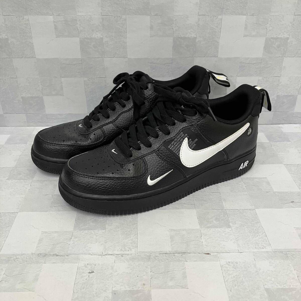 NIKE ナイキ スニーカー AIR FORCE 1 07 LV8 UTILITY 27.5cm ブラック