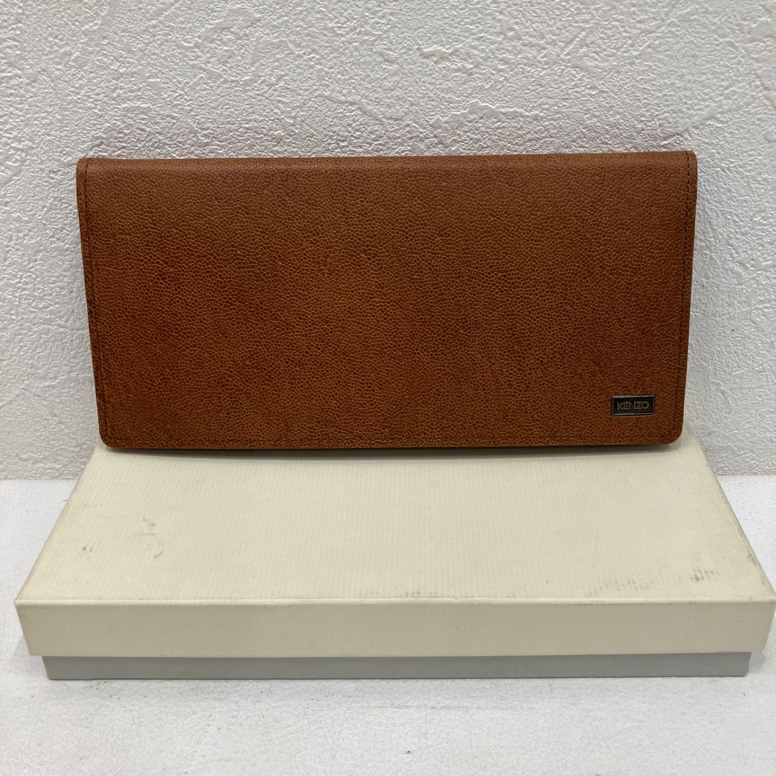 2119 KENZO ケンゾー 長財布 ウォレット ブラウン キャメル メンズ 