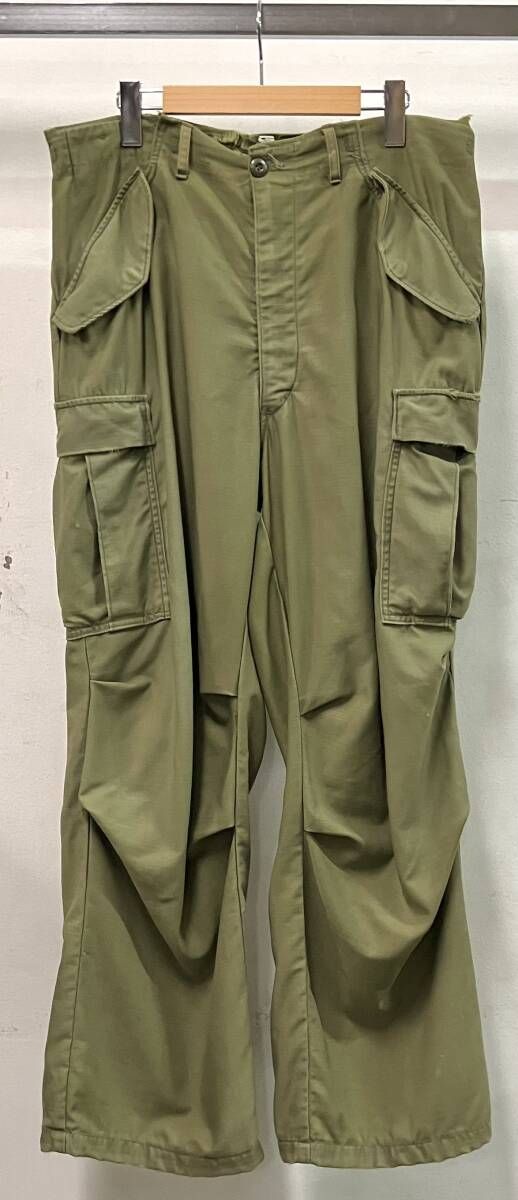 US ARMY アメリカ軍 カーゴパンツ フィールドパンツ オリーブ 70s M-65 状態難有
