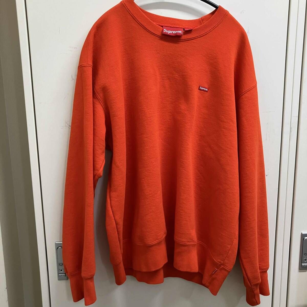 Supreme スウェット SMALL BOX CREW サイズM オレンジ シュプリーム