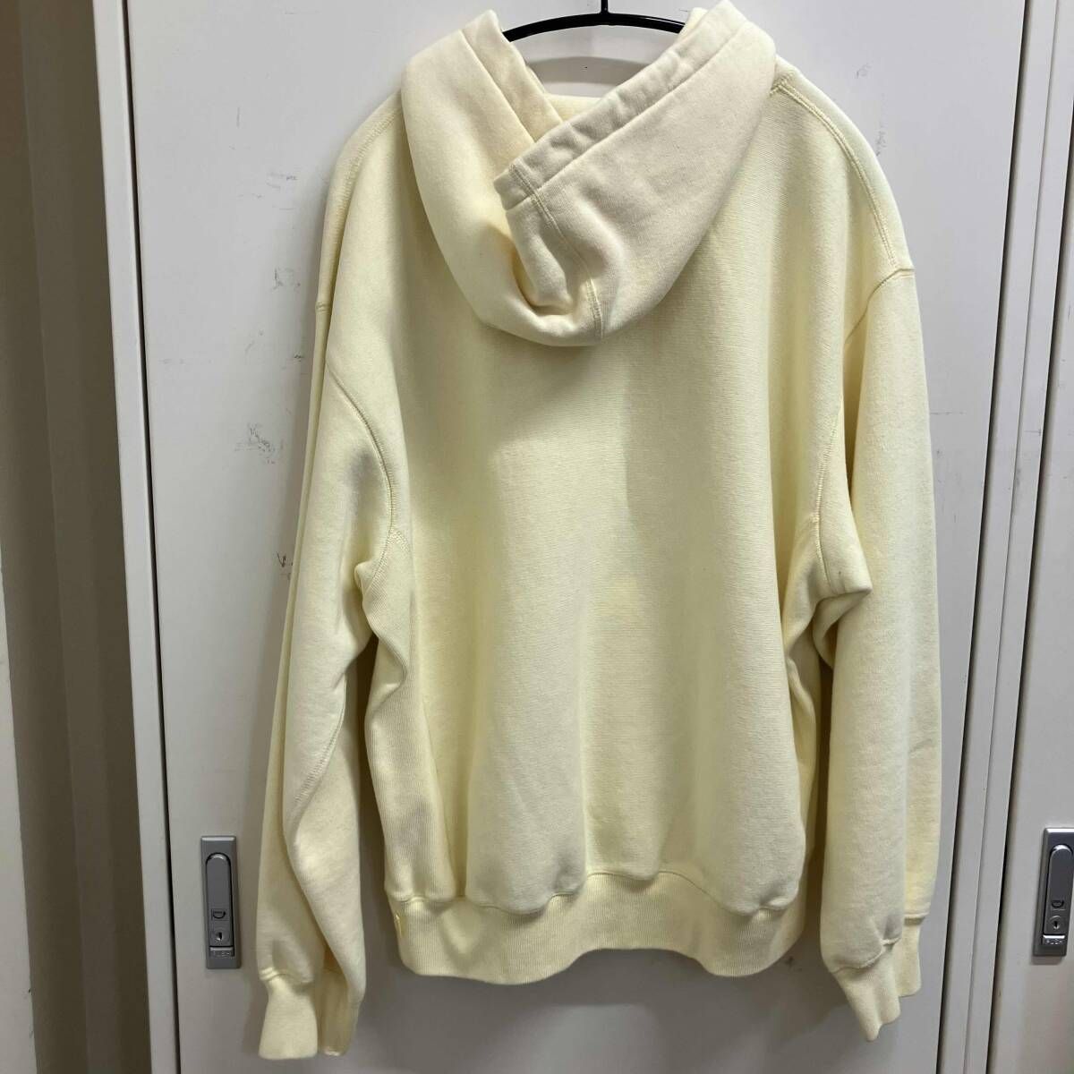 21ss Supreme denim logo hooded sweat shirt サイズL イエロー系 