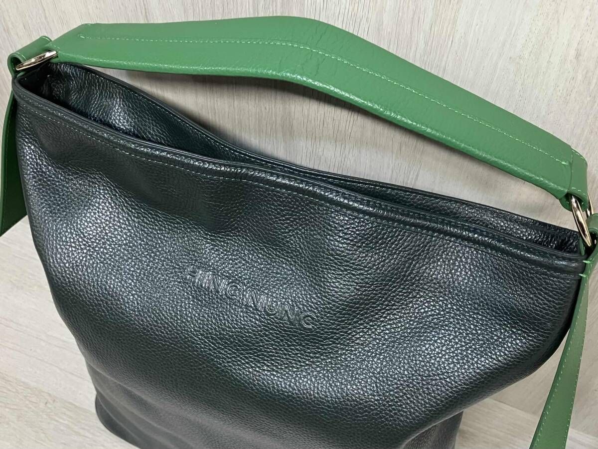 HINC NUNC HINC NUNC ONE HANDLE SHOULDER LEATHER TOTE BAG 本革