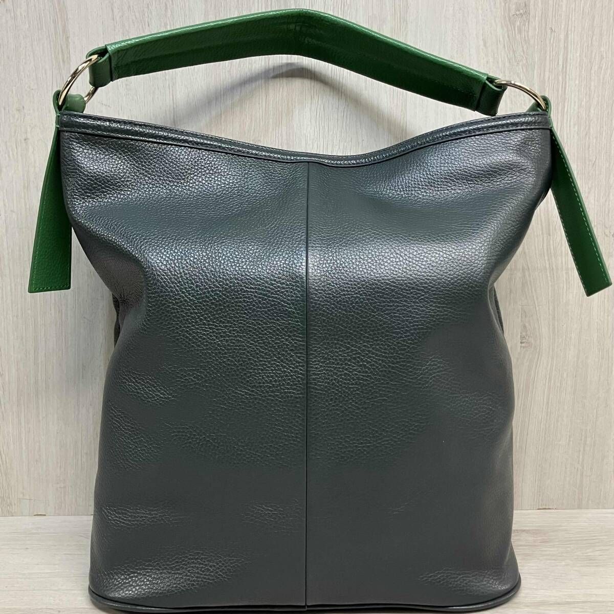 HINC NUNC HINC NUNC ONE HANDLE SHOULDER LEATHER TOTE BAG 本革