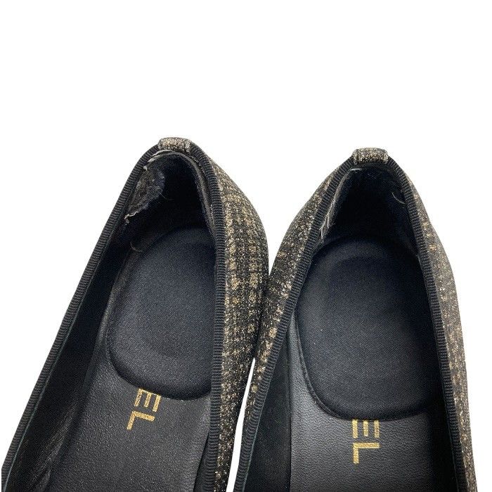 CHANEL/シャネル/ココマーク/パンプス/ツイード/ブラック黒/サイズ37.5/37 1/2/イタリア製/レディース/FB4409