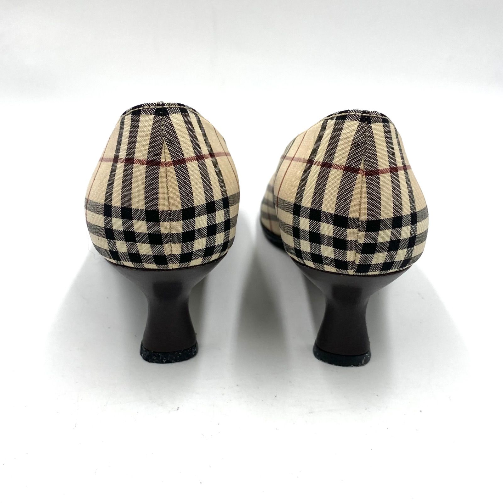 BURBERRY バーバリー ハイヒール パンプス ノバチェック 38 24cm BURBERRY バーバリー ノバチェック ハイヒール パンプス ミュール