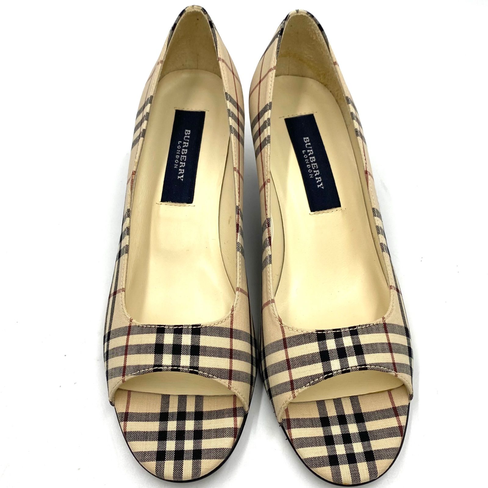 BURBERRY バーバリー ノバチェック ハイヒール パンプス ミュール
