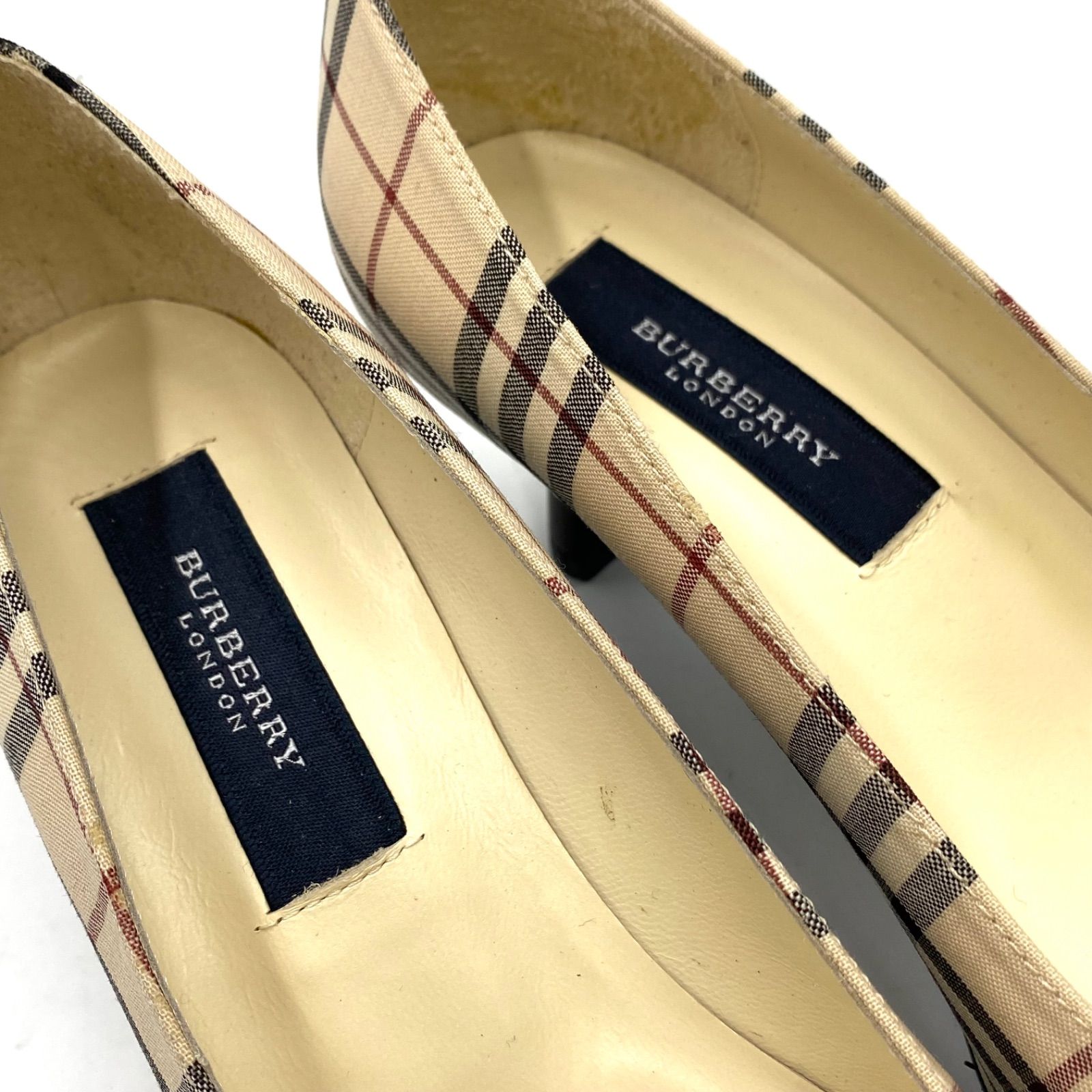 BURBERRY バーバリー ノバチェック ハイヒール パンプス ミュール