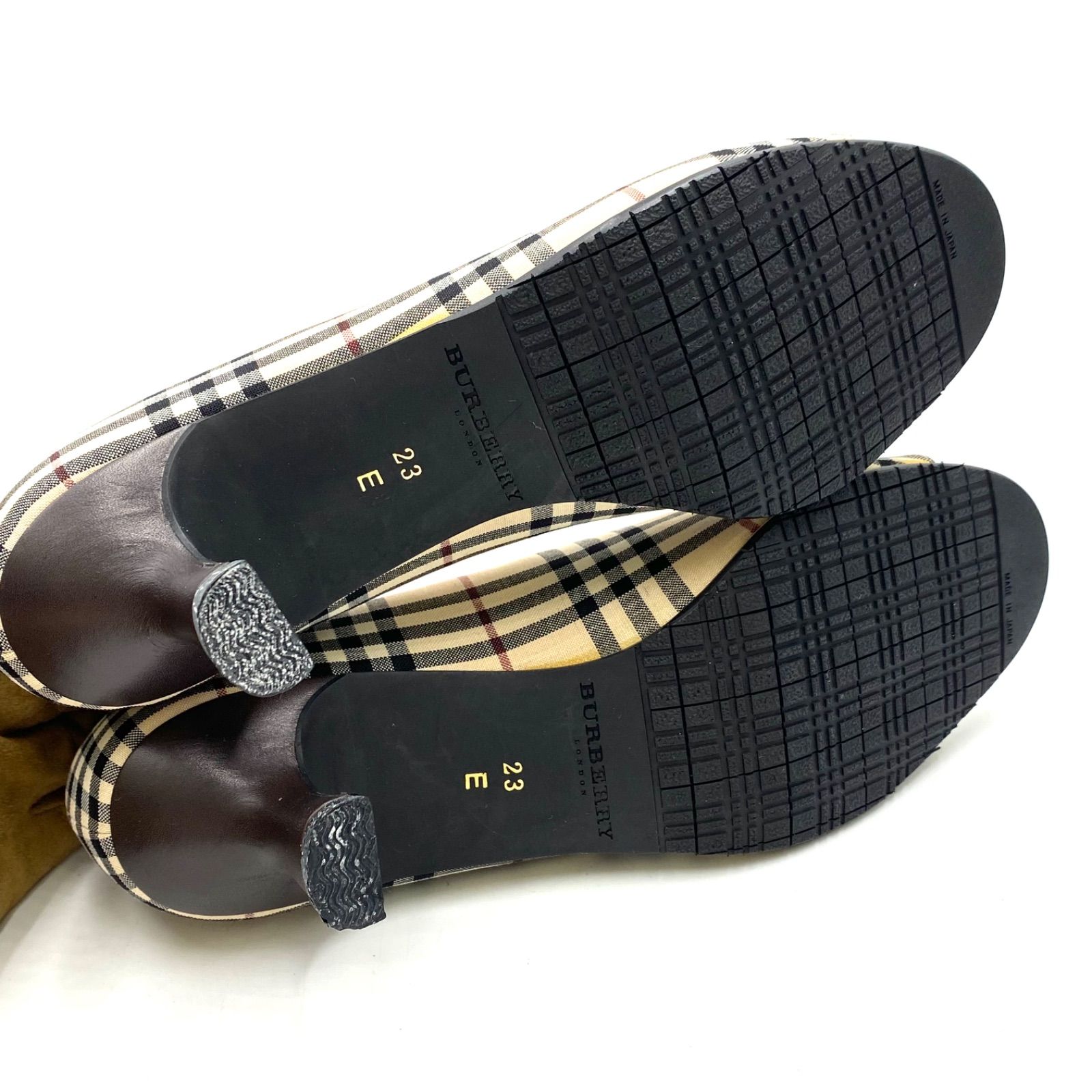 BURBERRY バーバリー ノバチェック ハイヒール パンプス ミュール