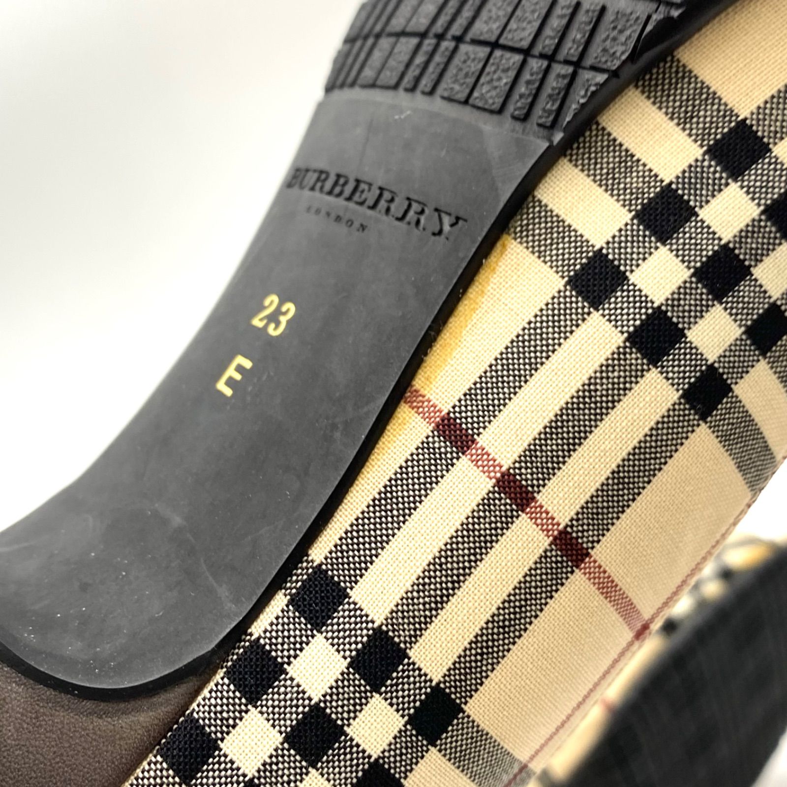 BURBERRY バーバリー ノバチェック ハイヒール パンプス ミュール