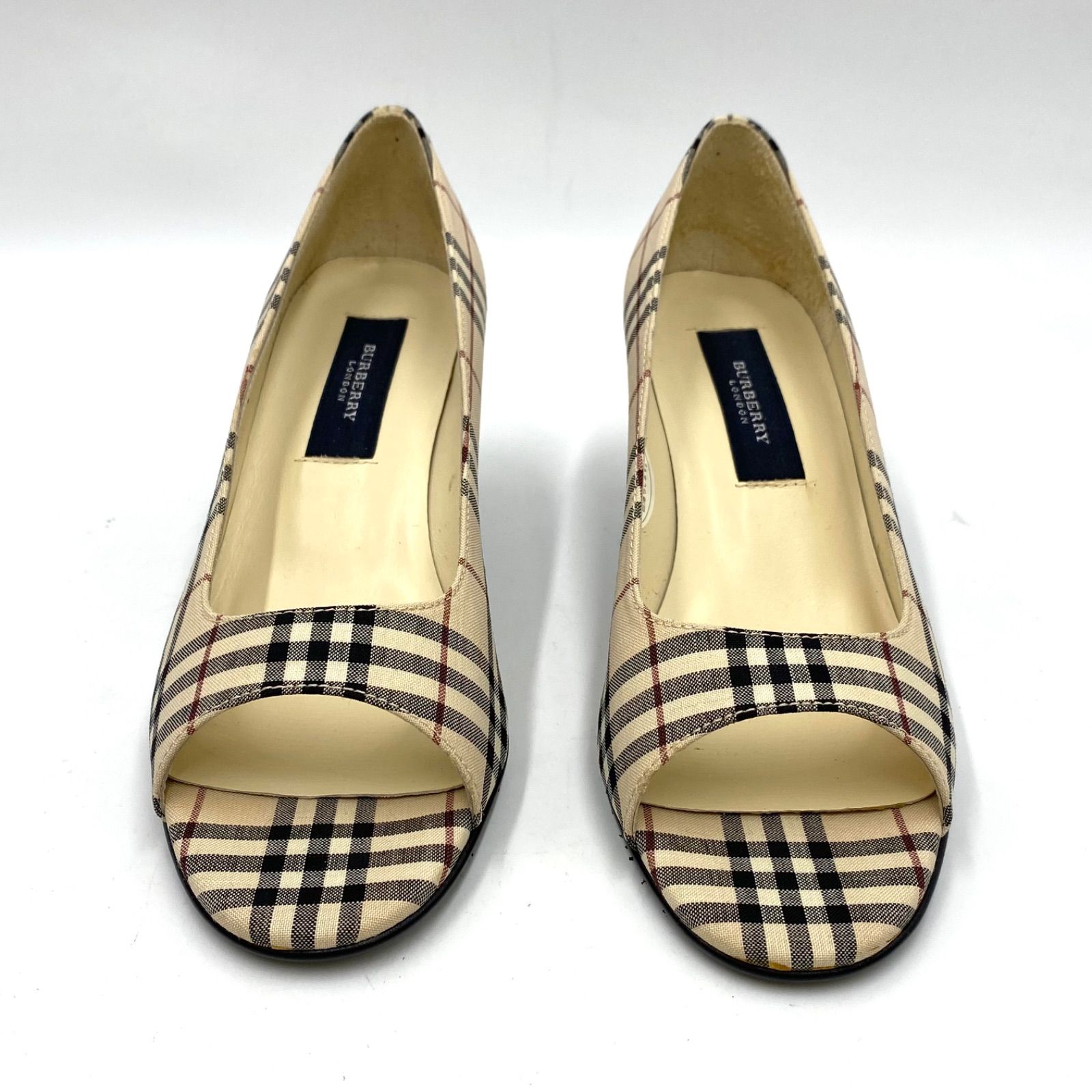 BURBERRY バーバリー ノバチェック ハイヒール パンプス ミュール