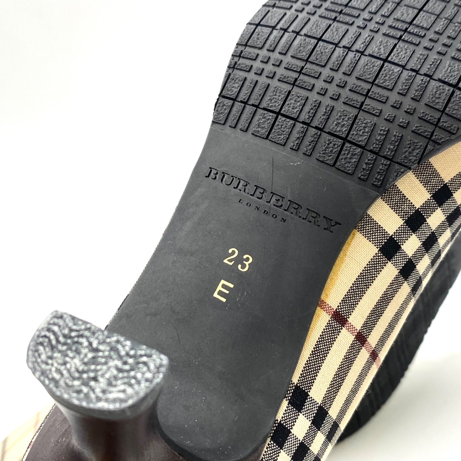 BURBERRY バーバリー ノバチェック ハイヒール パンプス ミュール ヴィンテージ 23cm BURBERRY バーバリー ノバチェック ハイヒール パンプス ミュール ヴィンテージ 23cm