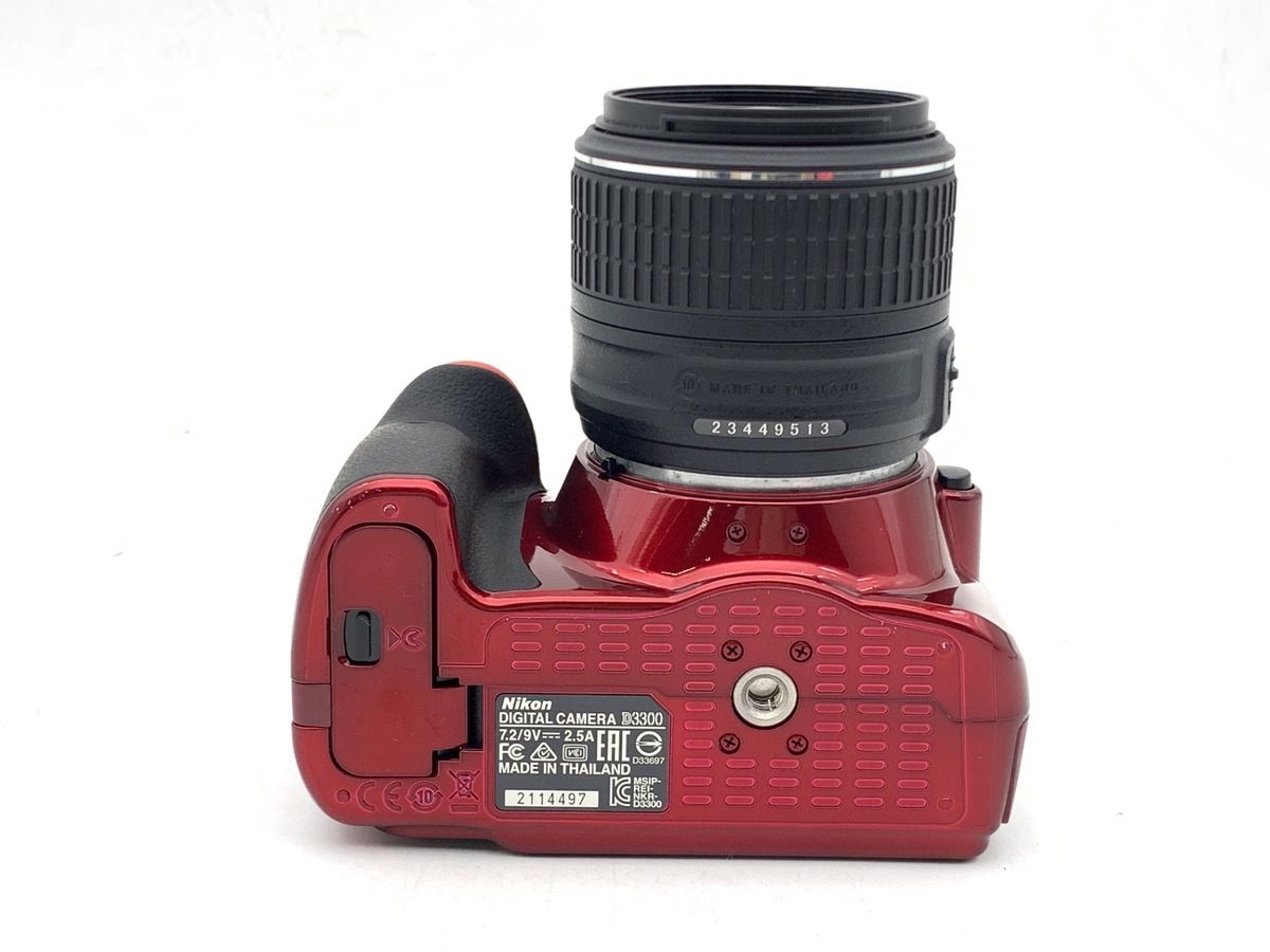 【中古】 【良品】 ニコン D3300 18-55 VR II レンズキット レッド