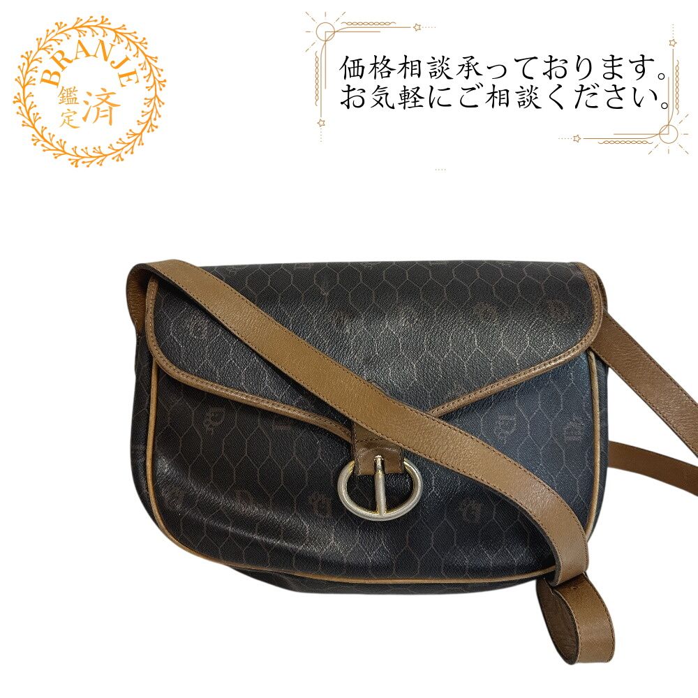 ディオール ヴィンテージ CDロゴ ポシェット ハニカム ショルダーバッグ