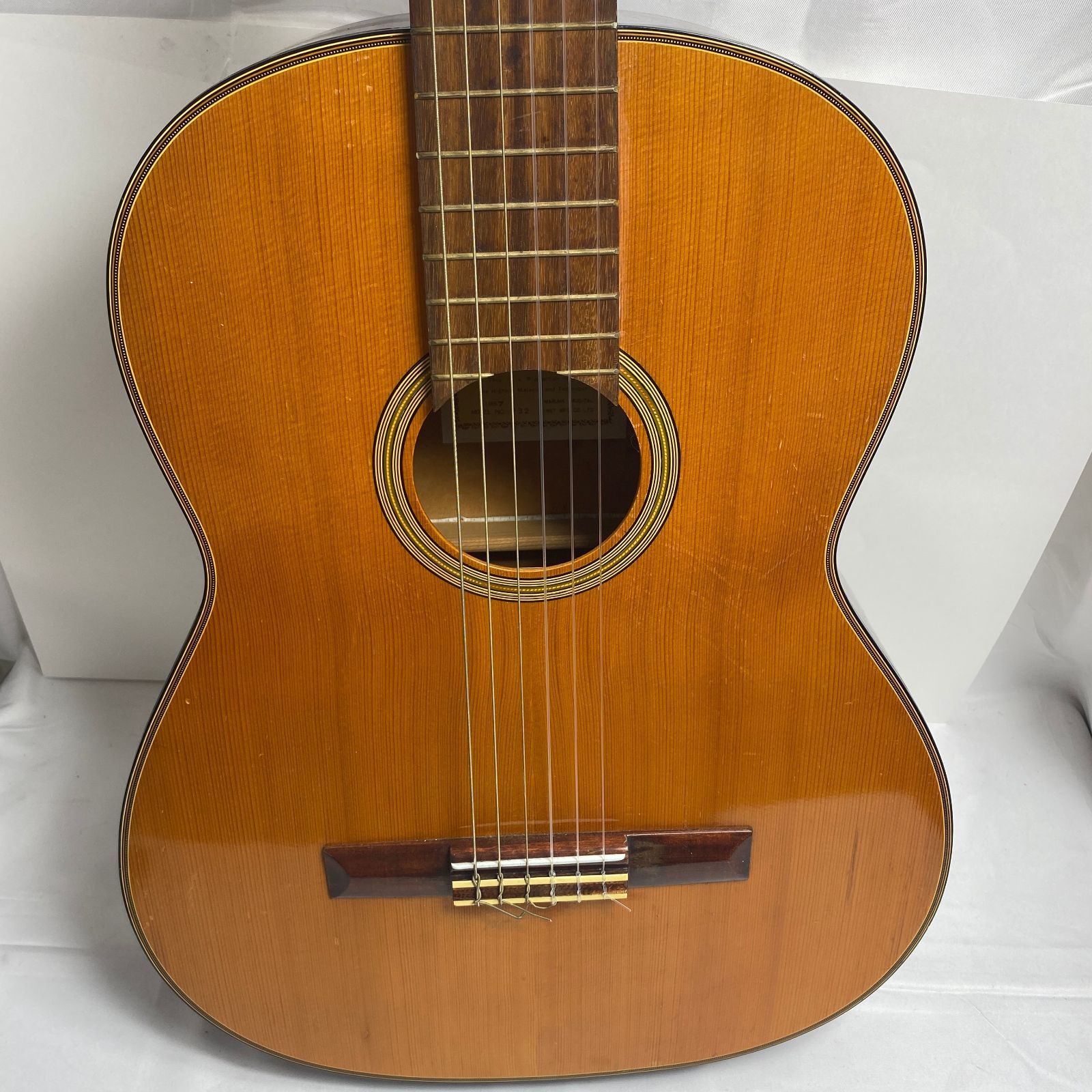 1967年製 HASHIMOTO No.232 ハシモト ガットギター マルハ製 四ギター9 M 1967年製 HASHIMOTO No.232 ハシモト ガットギター マルハ製 四ギター9 M