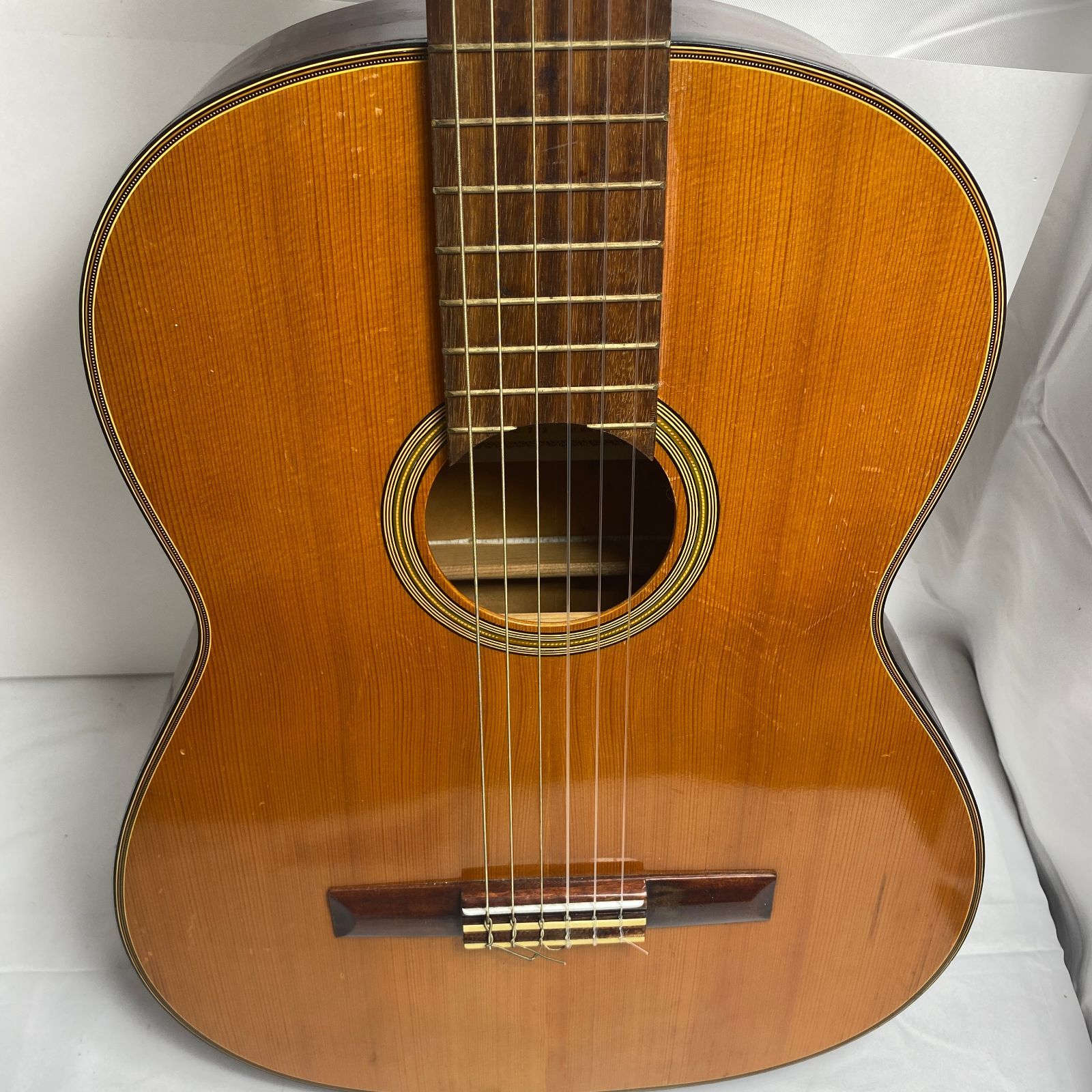 1967年製 HASHIMOTO No.232 ハシモト ガットギター マルハ製 四ギター9 M 1967年製 HASHIMOTO No.232 ハシモト ガットギター マルハ製 四ギター9 M