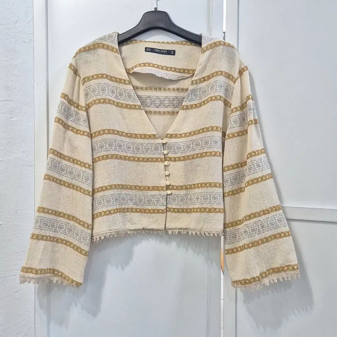 ZARA カラー バイカラー クロップド ジャケット