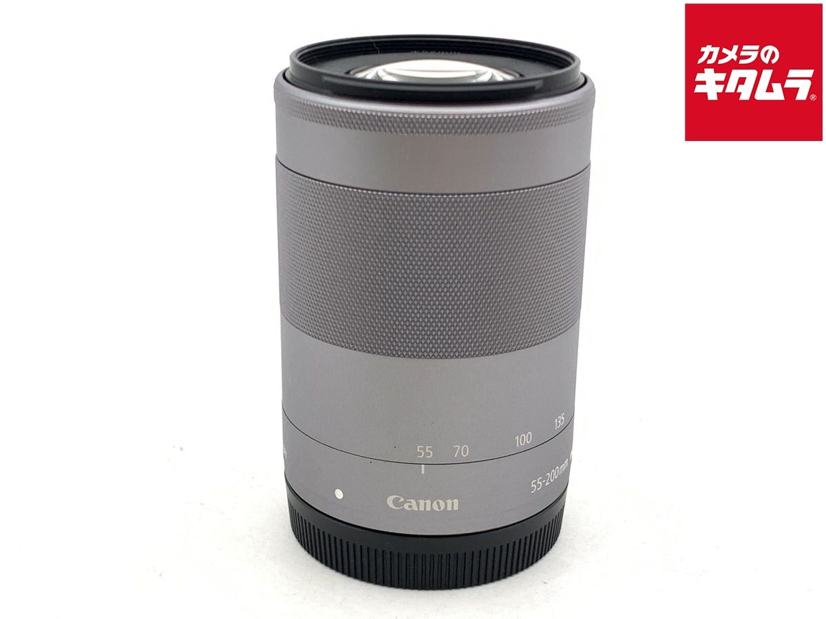【中古】 【良品】 キヤノン EF-M55-200mm F4.5-6.3 IS STM シルバー