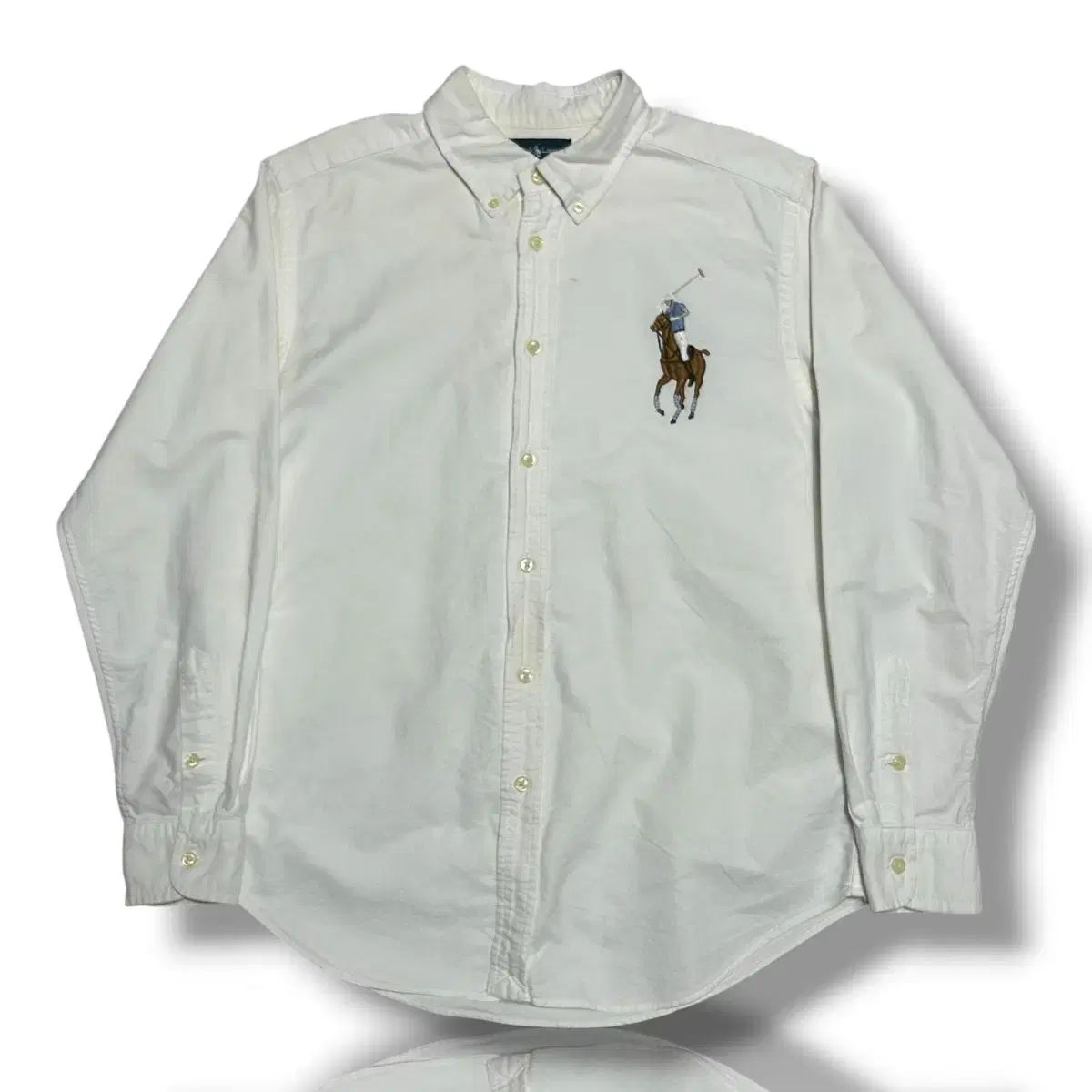 POLO RALPH LAUREN ポロラルフローレン S ビックポニー オックスフォードシャツ 白