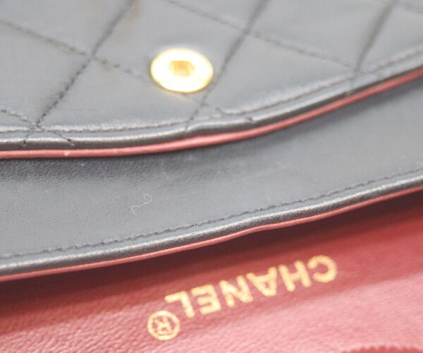 CHANEL シャネル 1番 A01112 黒ラム ゴールド金具 Wフラップ マトラッセ25 CHANEL シャネル 1番 A01112 黒ラム ゴールド金具 Wフラップ マトラッセ25