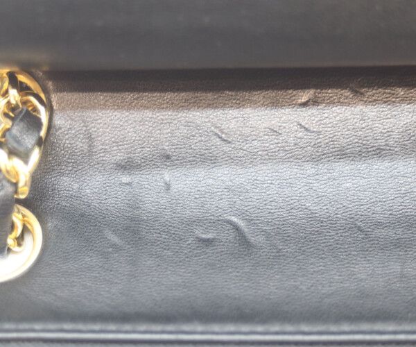 CHANEL シャネル 1番 A01112 黒ラム ゴールド金具 Wフラップ マトラッセ25 CHANEL シャネル 1番 A01112 黒ラム ゴールド金具 Wフラップ マトラッセ25