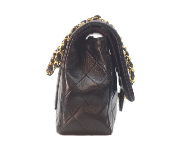 CHANEL シャネル 1番 A01112 黒ラム ゴールド金具 Wフラップ マトラッセ25 CHANEL シャネル 1番 A01112 黒ラム ゴールド金具 Wフラップ マトラッセ25