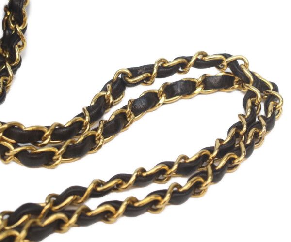CHANEL シャネル A01112 黒ラム ゴールド金具 Wフラップ マトラッセ25 CHANEL シャネル A01112 黒ラム ゴールド金具 Wフラップ マトラッセ25