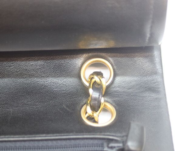CHANEL シャネル A01112 黒ラム ゴールド金具 Wフラップ マトラッセ25 CHANEL シャネル A01112 黒ラム ゴールド金具 Wフラップ マトラッセ25