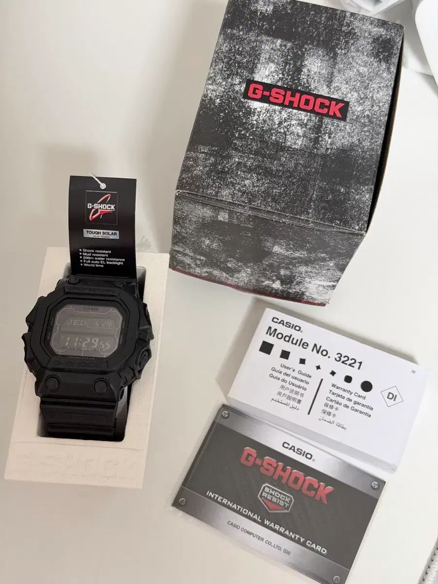 G-SHOCK ジーショック オールブラック タフ ソーラー G-SHOCK GX56 フルセット S級