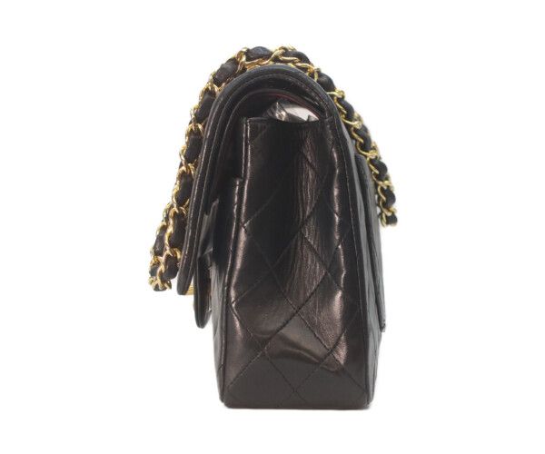 CHANEL シャネル A01112 黒ラム ゴールド金具 Wフラップ マトラッセ25 CHANEL シャネル A01112 黒ラム ゴールド金具 Wフラップ マトラッセ25