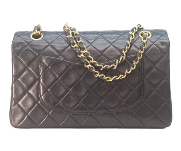 CHANEL シャネル A01112 黒ラム ゴールド金具 Wフラップ マトラッセ25 CHANEL シャネル A01112 黒ラム ゴールド金具 Wフラップ マトラッセ25
