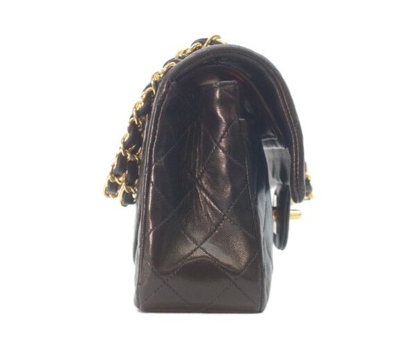 CHANEL シャネル A01113 黒ラム ゴールド金具 マトラッセ23